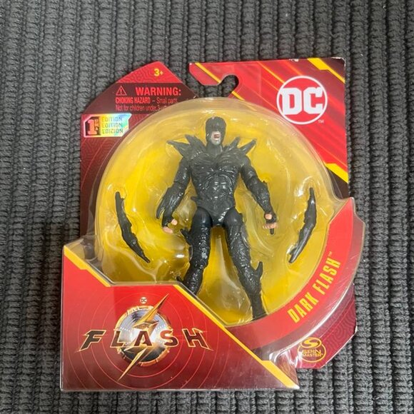 DC Comics Dark Flash Action Figure – 4” w/ 2 Accessories – The Flash Movie Toy - Picture 2 of 7